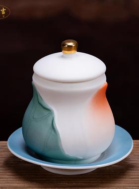 陶瓷佛前佛具用品大全供具供奉香炉套装供佛灯仙家用室供果盘摆件