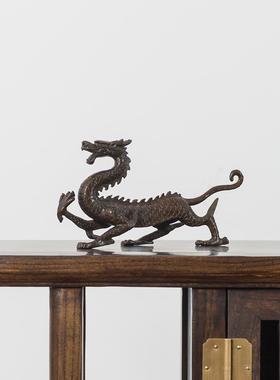 四神兽摆件铜龙蛇龟青龙白虎玄武 客厅家居办公桌装饰礼品工艺品