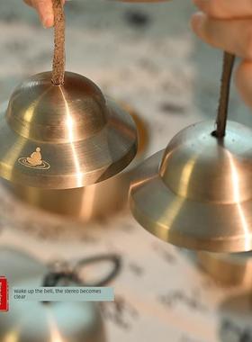 梵木果颂钵手持唤醒钵冥想铃铛铜罄佛音碗乐器引磬唤醒套装钵音碗