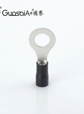 供应冷压端子RV3.5-8紫铜接线铜鼻子PVC绝缘护套圆形端子