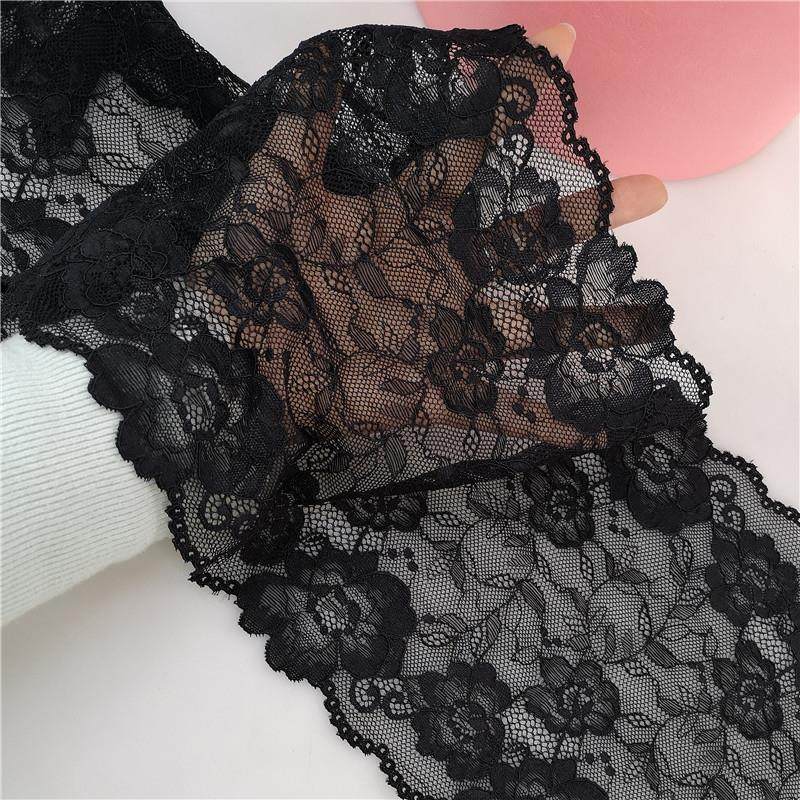 黑色蕾丝花边辅料手工diy袖子领子裙边窗帘装饰衣服服装布料面料,淘宝优惠券,粉丝福利购,淘宝优惠卷