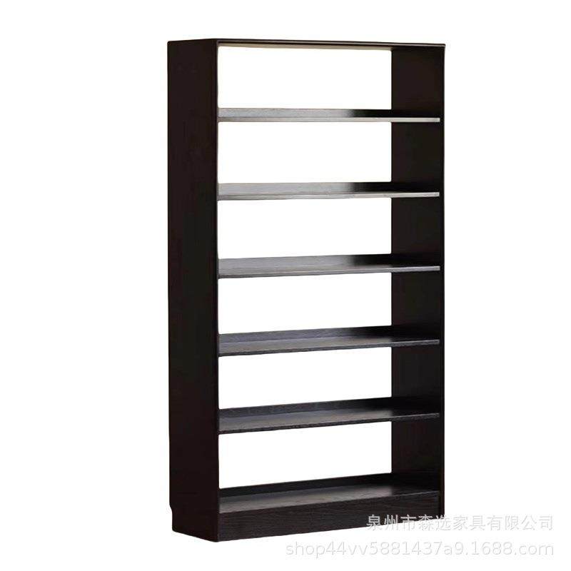北欧黑色组合书柜白蜡木红橡木实木书架客厅书房整墙杂志收纳柜,淘宝优惠券,粉丝福利购,淘宝优惠卷