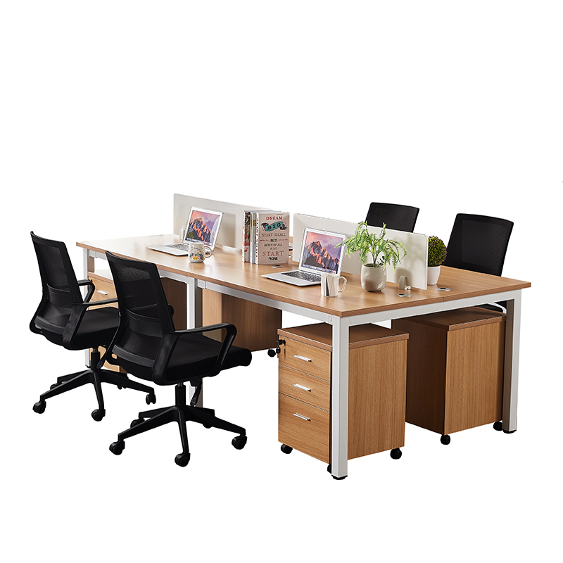 职员办公家具电脑桌椅组合员工卡位简约现代4人6人双人工位桌包邮 - 图3