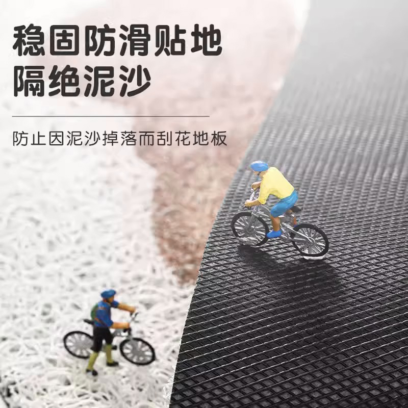 丝圈入户门地垫门口进门蹭土地毯耐脏简约防滑门垫过道玄关脚垫 - 图3