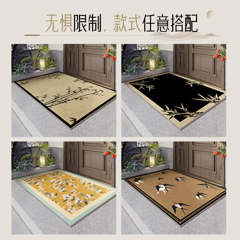 入户门地垫防尘防滑垫蹭土丝圈脚垫出入平安门垫别墅门口进门地毯 - 图0