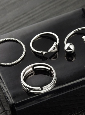 极速New luxury Fashion 4 Pcs/Set Korean Style Rings Simple J