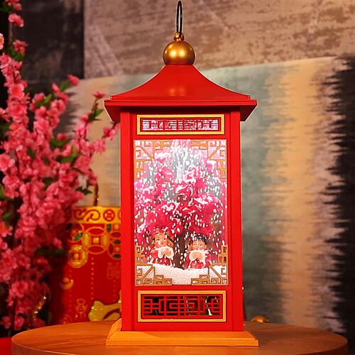 极速New years snow lanterns Music Chinese palace lanterns g - 图0