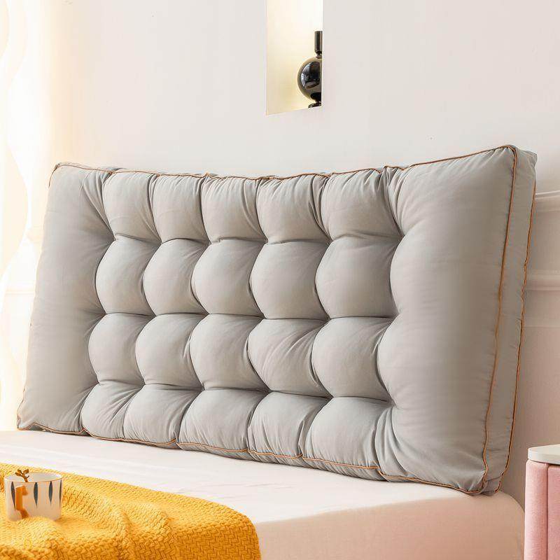 简约灰宿舍床头靠垫立体加高床上靠枕榻榻米软包大靠背免拆洗柔软,淘宝优惠券,粉丝福利购,淘宝优惠卷