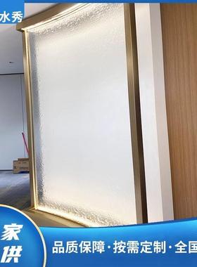 玻璃流水墙不锈钢水幕墙喷泉玻璃水帘水景观钢网水幕帘玻璃水幕墙