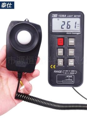 泰仕光度计TES-1336A接电脑照度仪光照度计TES1330N/1332N/1334N