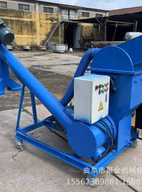 高粱粉碎机自动进料粮食大曲破碎机对辊除尘粉碎机