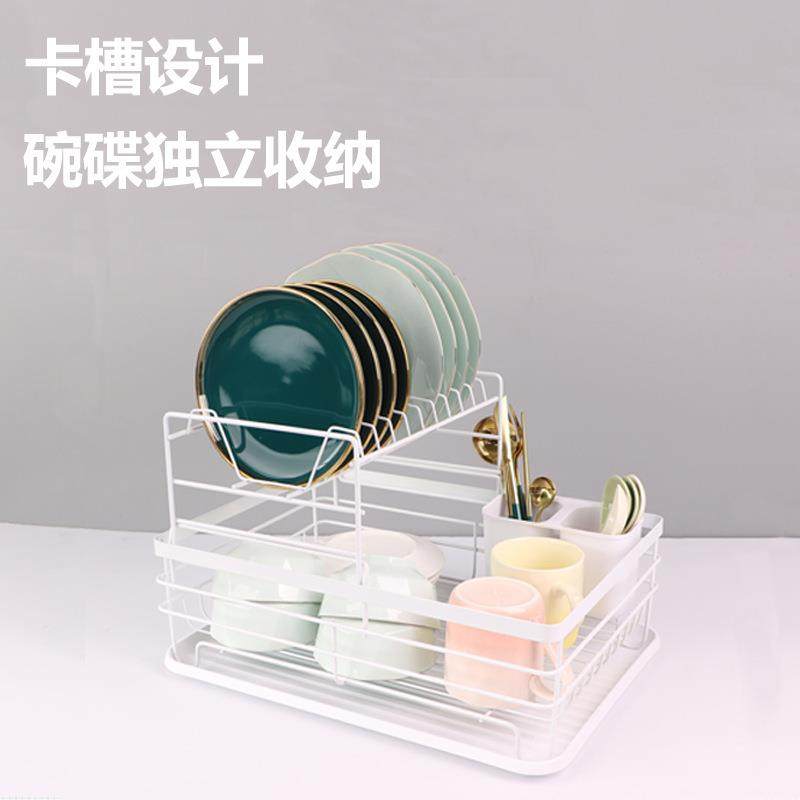 款简厨台面碗筷沥水房架碗碟置物架家用双层易放盘子YDR-001餐具,淘宝优惠券,粉丝福利购,淘宝优惠卷