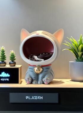 招财猫钥匙收纳摆件入户玄关置物架家居客厅桌面装饰乔迁新居礼品