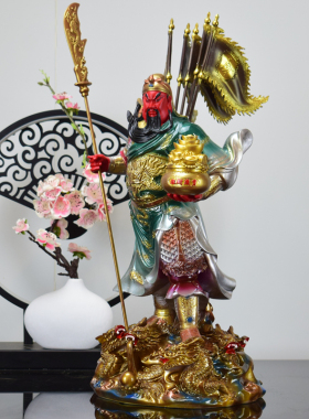 极速树脂关公像供奉神像武财神关羽红脸关二爷家用店铺开业招财摆