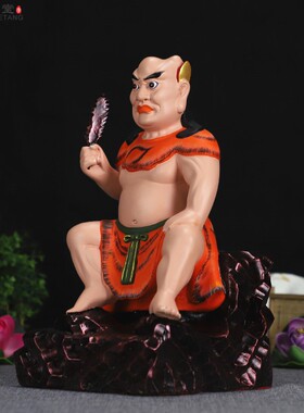 极速12寸敦煌彩祭祀山神赤帝农皇神农大帝五榖神农大帝树脂神像摆