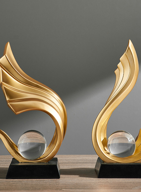 轻奢高档酒柜摆件家居客厅隔断装饰品电视柜办公室书房书桌高级感