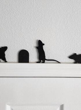 金属猫咪门角装饰门楣节日装饰门顶装饰猫咪