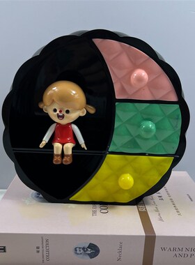 好货多多乐手工diy滴胶日月柜抽屉收纳盒圆形柜摆台饰品收纳盒硅