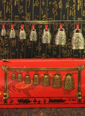 仿古青铜器单层圆形金属家居复古桌面摆件工艺品发声乐器