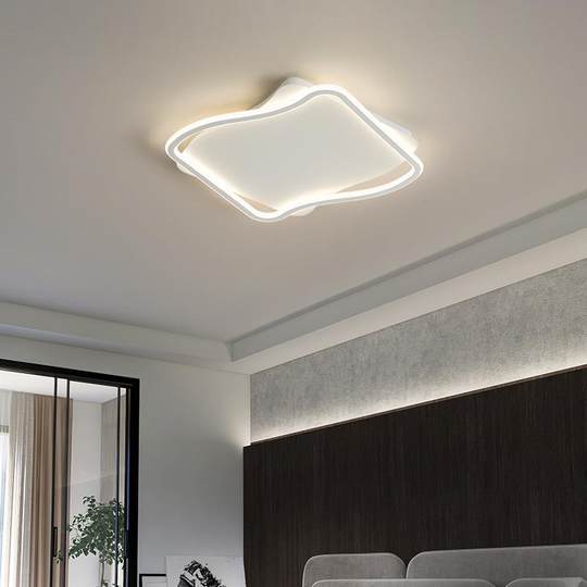 客厅吸顶室灯全屋套餐灯具现代白用款YJ6807色简约家卧书房几何薄