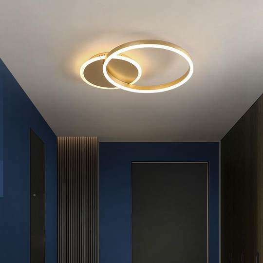 NKE北欧现代漫简约客厅灯个性创意大气家用卧圆环温馨浪室le顶d吸