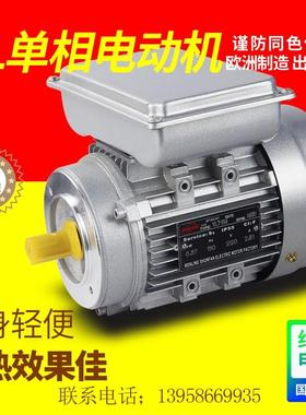 单相异步电动机370/0.75/1.1/3kw1400转家用220V铝壳YL低速卧式