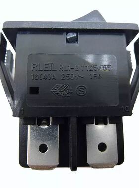 台湾进口RLEIL船型开关RL1-8电源开关翘板开关大电流双刀单掷4脚