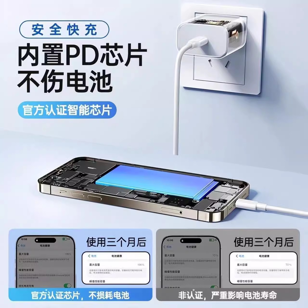 枳七适用苹果13充电器30WPD快充插头iphone13pro专用苹果数据线13promax马卡龙配色套装13plus手机充电线官方