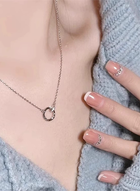 莫比乌斯双环项链抖音小红