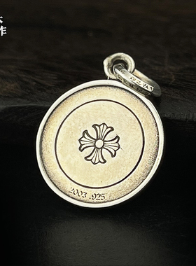 美式CH克罗22k全金天使吊坠925银