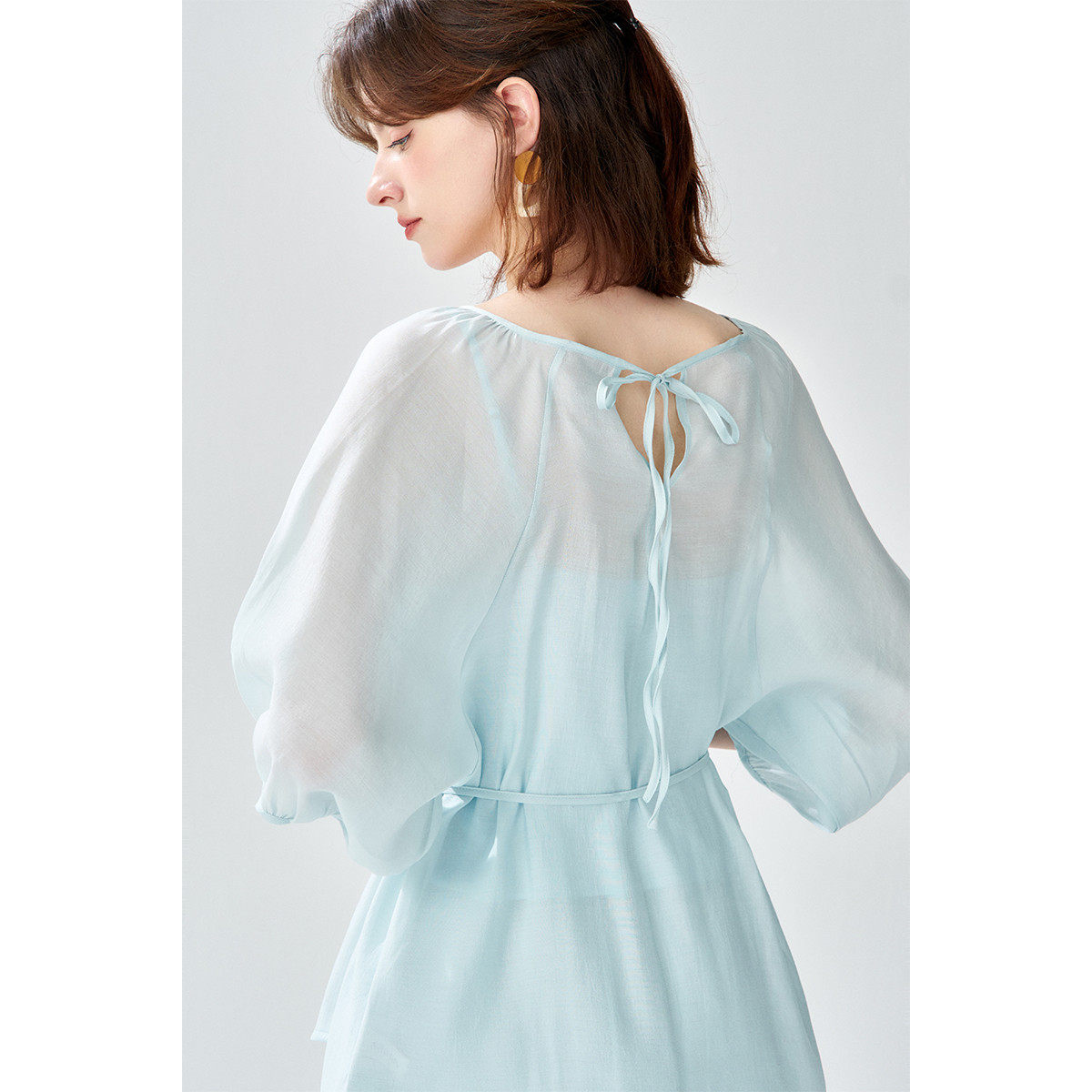 2025夏款清新小衫慵懒宽松衬衫上衣雪纺半截裙两件套套装女,淘宝优惠券,粉丝福利购,淘宝优惠卷