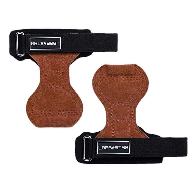 劳拉之星牛皮助力带引体向上护手掌练背握力护腕硬拉手套单杠辅助,淘宝优惠券,粉丝福利购,淘宝优惠卷