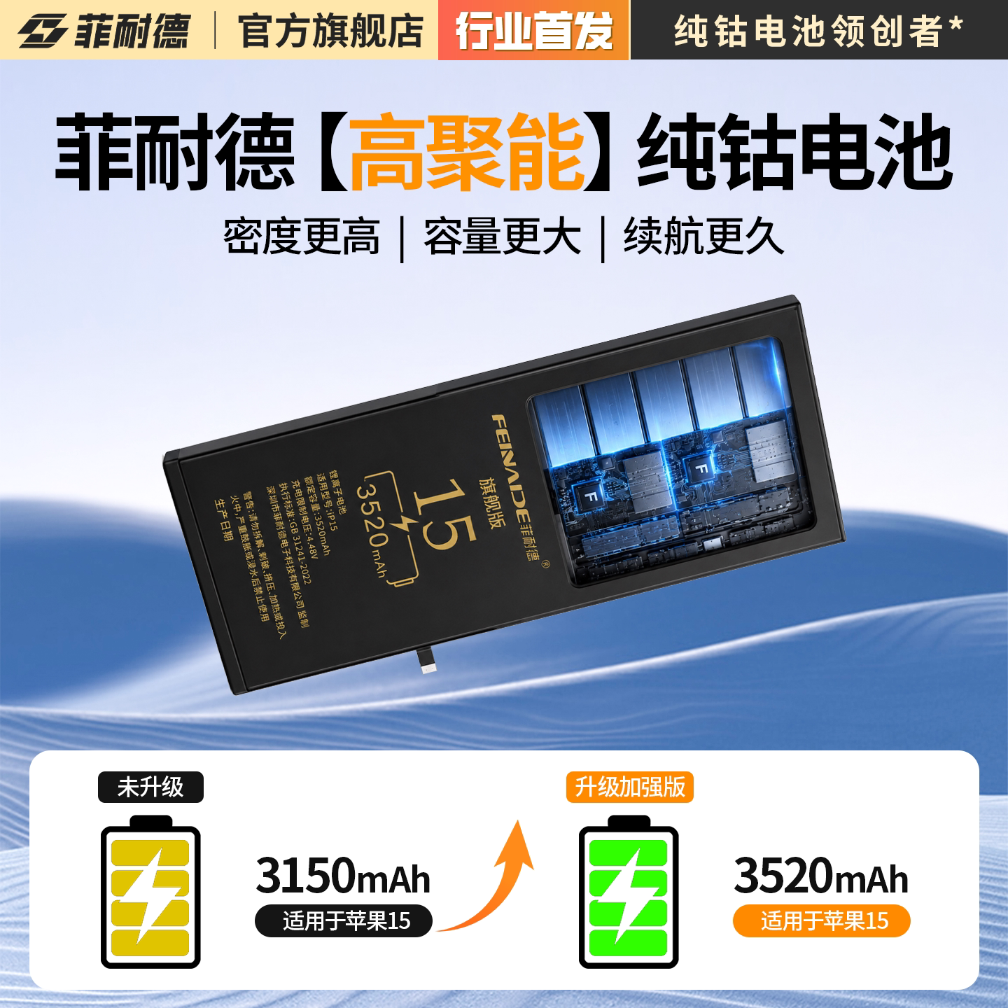 [包安装]菲耐德电池适用华为Nova7手机6SE正品nove5i新Pro3超大容量4拆机魔改更换维修原0循环石墨烯级电芯