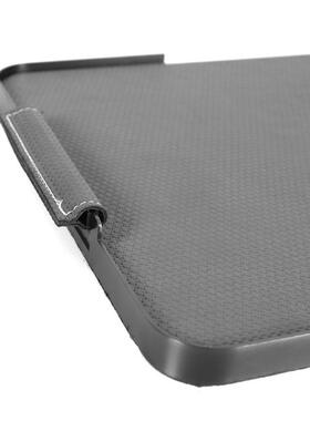 现代轻奢意式皮革金属把手高档托盘装饰摆件样板房售楼处客厅陈列