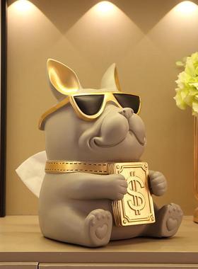 抽纸盒摆件遥控器收纳盒轻奢高档创意纸巾盒客厅茶几纸抽盒多功能