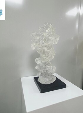 现货抽象透明树脂雕塑摆件酒店别墅家居客厅玄关太湖石装饰工艺品