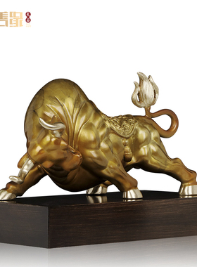 精选铜牛摆件工艺礼品生肖拓荒牛朋友开业礼物桌面创意装饰