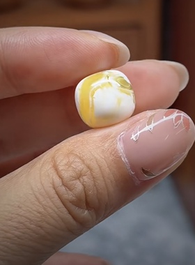 精工俄料蜜蜡妖花白蜜蜡老型珠桶珠文玩菩提手串手持念珠顶配珠