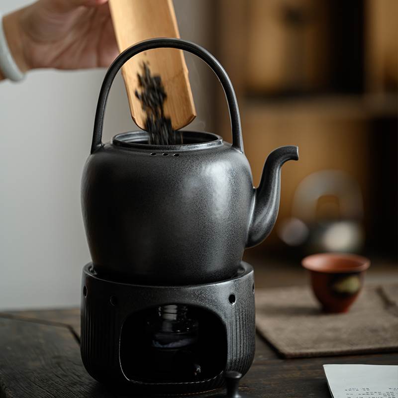 推荐新中式茶馆酒店小火炉蜡烛底座酒精炉煮茶器温茶器家用陶壶保 - 图2