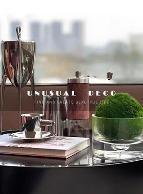 UNUSUAL 永生苔藓样板间玄关客厅茶几卧室床头柜现代花艺装饰摆件