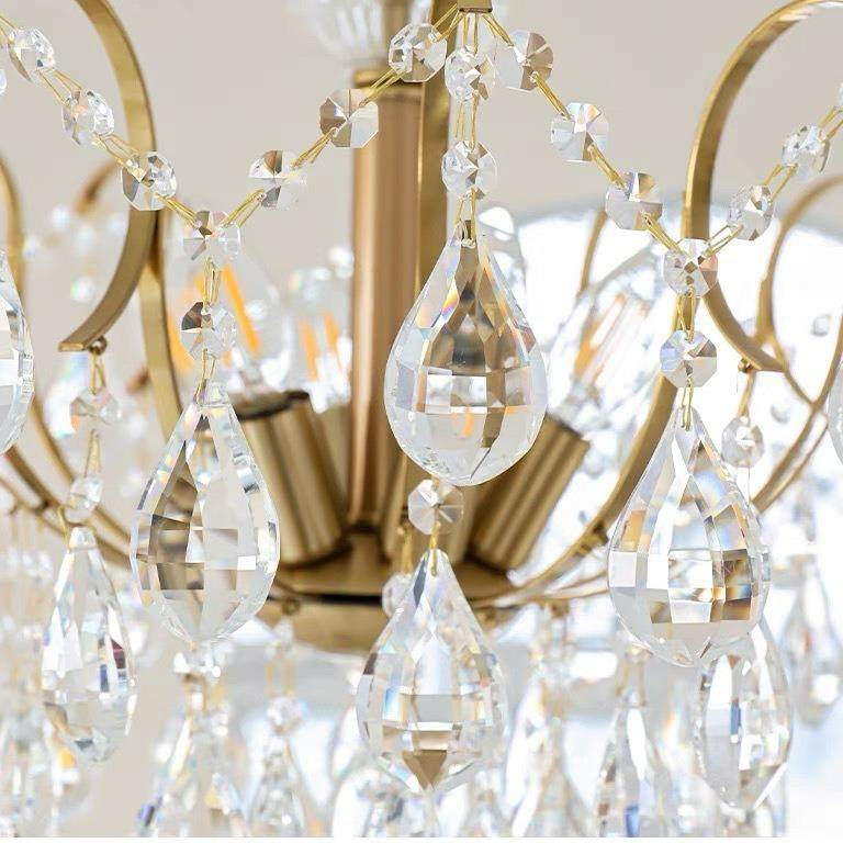 复古轻奢法式水晶吊灯美式后现代卧室客厅餐厅创意书房房间灯具,淘宝优惠券,粉丝福利购,淘宝优惠卷