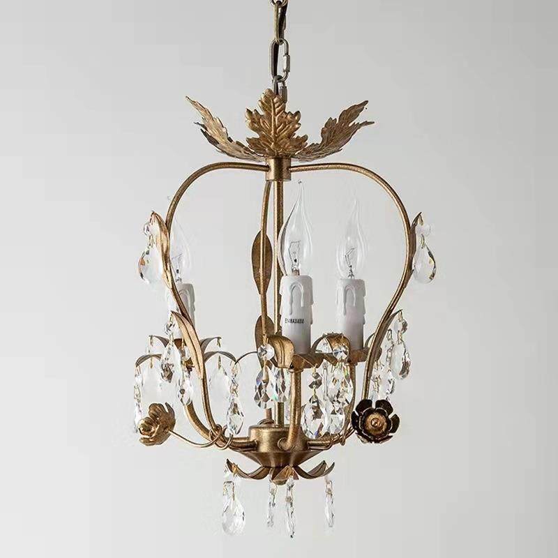 创意美式乡村铁艺水晶吊灯走廊卧室餐厅服装店吧台衣帽间灯具,淘宝优惠券,粉丝福利购,淘宝优惠卷