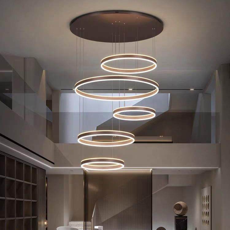 客厅吊灯现代简约卧室全挑空别墅大厅轻奢意式极简灯餐厅北欧设计,淘宝优惠券,粉丝福利购,淘宝优惠卷