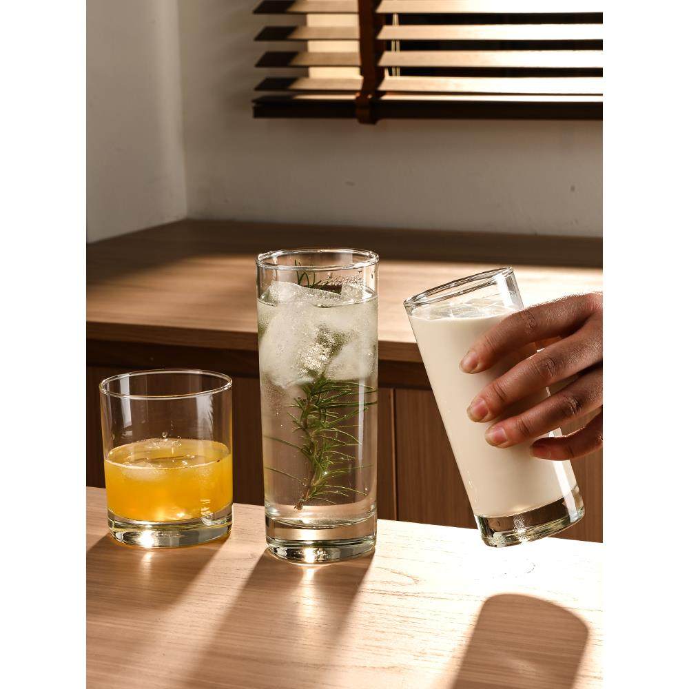 品质玻璃杯透明直筒身喝水杯子茶杯可加热耐高温牛奶杯果汁早餐杯,淘宝优惠券,粉丝福利购,淘宝优惠卷