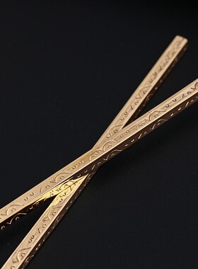 实心铜筷子供夹香配件家用供奉仙家财神香灰压