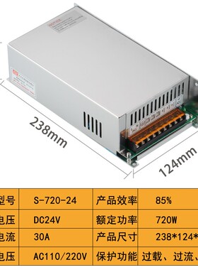 明伟48V50A1500W大功率开关电源S-1000W-24V412V100A36V3000W电源