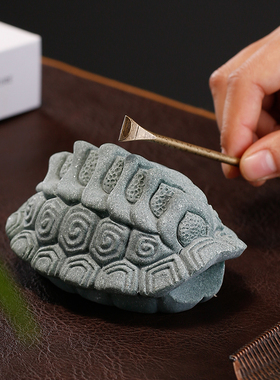 速发青砂石乌龟富玩一方把玩文甲茶宠茶道配件工艺品家居装饰品摆