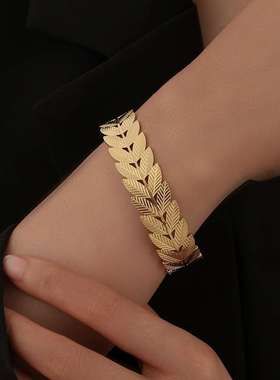 tend personality retro tend stainless steel wheat ear open b