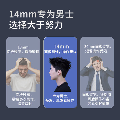 fifn夹板男生直发卷发两用卷发棒刘海夹女烫发棒短发负离子直板夹 - 图1