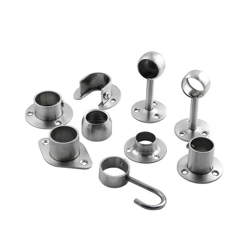 25mm加厚不锈钢开口法兰座衣柜法兰圆管座托架衣通座毛巾座挂衣杆,淘宝优惠券,粉丝福利购,淘宝优惠卷